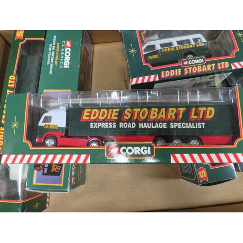 105 - A tray of Eddie Stobart collectables to include pocket watches