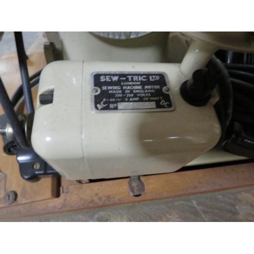 108 - A vintage cased Cresta electric sewing machine