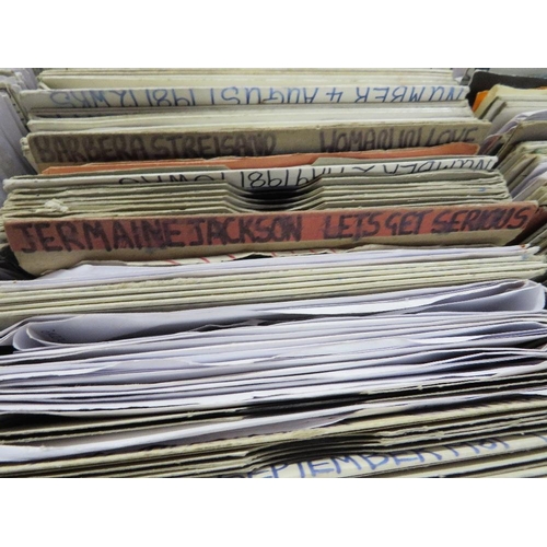 125 - Two trays of cd's together with a tray of 45's