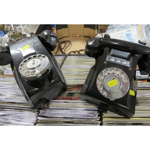 127 - Two Bakelite phones