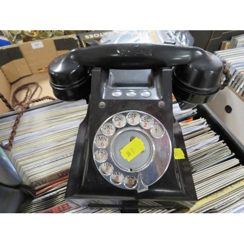 127 - Two Bakelite phones