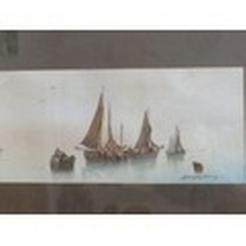 834 - Bonomi signed framed and glazed watercolour Venetian scene together with a framed and glazed Garman ... 