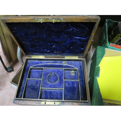 71 - Antique tea caddies and work boxes