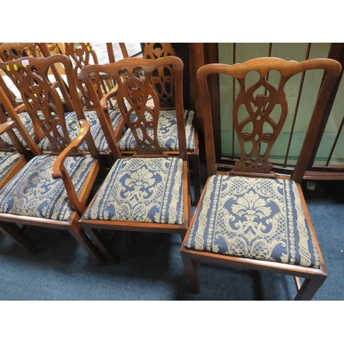 766 - A set of eight antique mahogany dining chairs in the Sheraton style