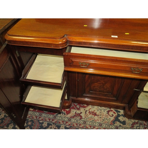 773 - A mid Victorian mahogany serving sideboard W 152 cm