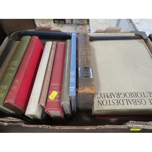 111 - Antiquarian books, to include two boxes with several 19th century together with Antique collecting, ... 