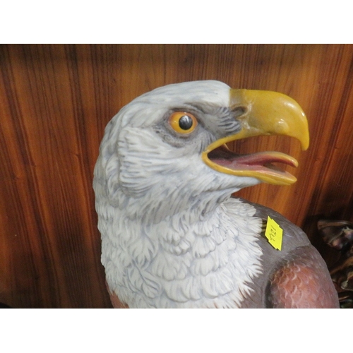 225 - An Aynsley bald eagle on plinth to commemorate  the bi-centenary of the United States of America mad... 