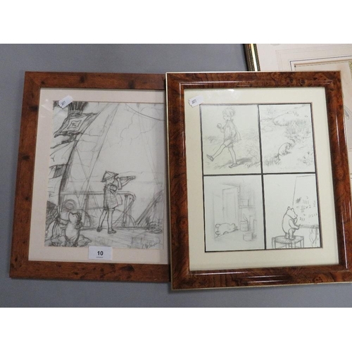 10 - A collection of assorted prints to include Winnie the Pooh examples, together with Gwen Edmonds and ... 