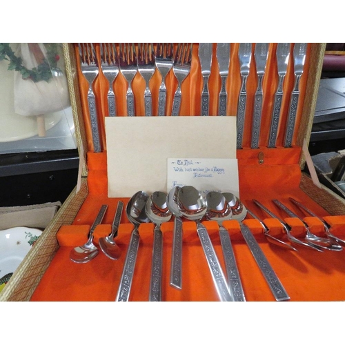 110 - Four trays of assorted ceramics together with a tray of glassware to include a pewter lidded Wedgwoo... 