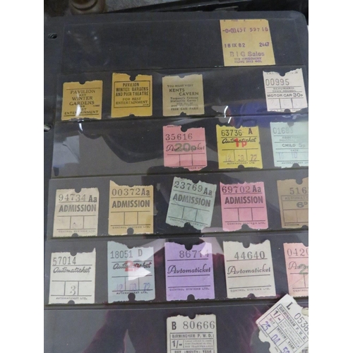 132 - Two trays of albums of bus and other transport tickets to include White Funnel Steamers, Bournville ... 