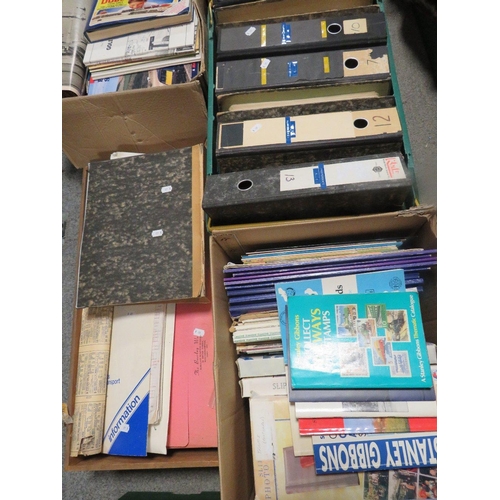 145 - A large quantity over many trays of transport related ephemera etc