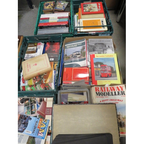 145 - A large quantity over many trays of transport related ephemera etc