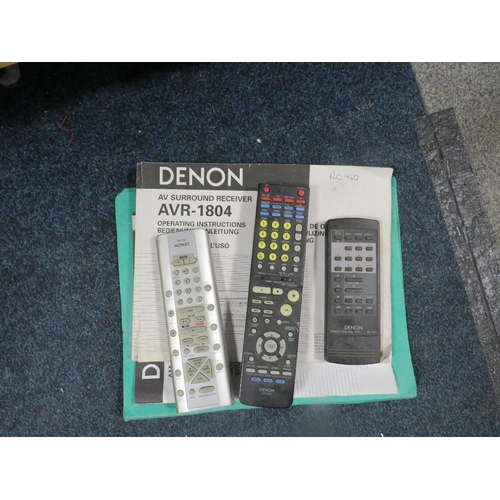 147 - Five Denon audio visual equipment to include an AM/FM stereo tuner Tu-260L II, Two MP3 DVD players a... 