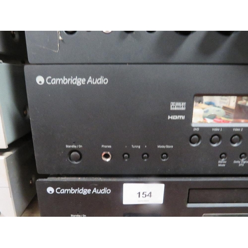 154 - Four Cambridge audio Azzur stacking audio visual separates, to include an integrated amplifier 640A,... 