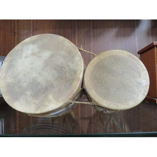 187 - A pair of ceramic bongo's