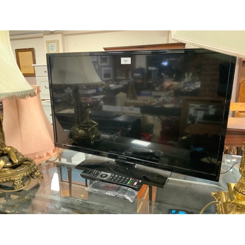 797 - A Hitachi 31“ flatscreen television with remote - House Clearance