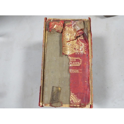 259 - An antique copy of Mrs Beeton's cook book together with an 1823 edition of the Cook and Housekeepers... 