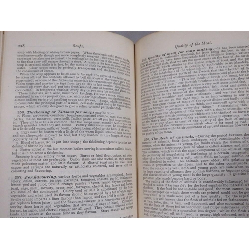 259 - An antique copy of Mrs Beeton's cook book together with an 1823 edition of the Cook and Housekeepers... 