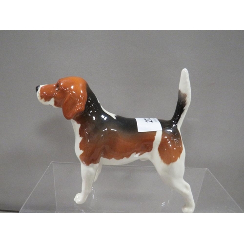 272 - A small collection of Beswick animal figures to include a beagle and a goat