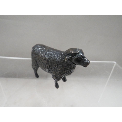 277 - A small cold bronze cast figure of a sheep