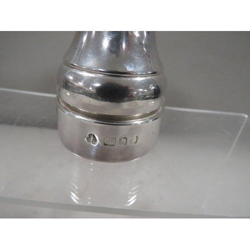 282 - A hallmarked silver pepper grinder