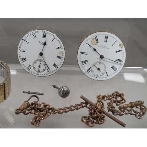 306 - Gents Thussy wristwatch, watch movements etc