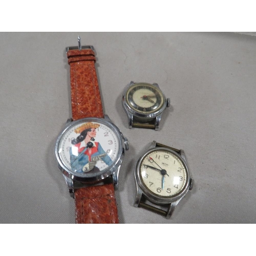 309 - A Calamity Jane automatic wristwatch, a Smiths wristwatch plus another (3)