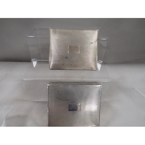 315 - A matching pair of hallmarked silver boxes