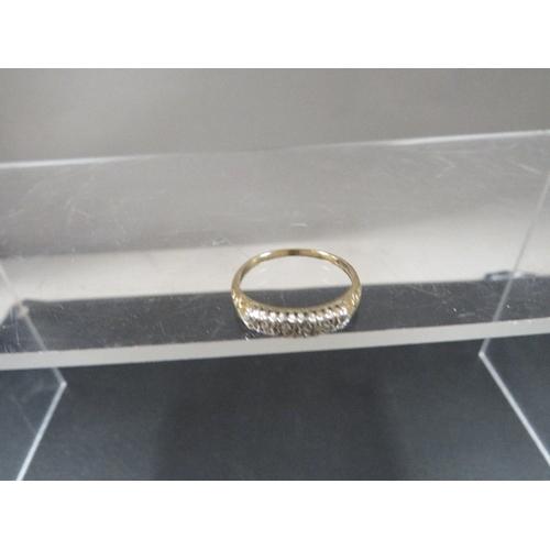 368 - A hallmarked 9 carat gold dress ring approx. weight 1.5g