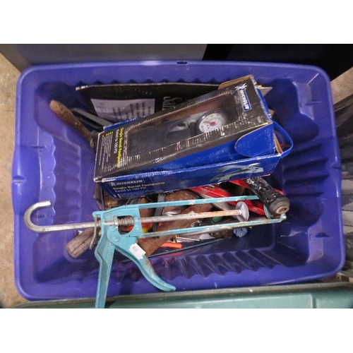 593 - Three large trays of used tools