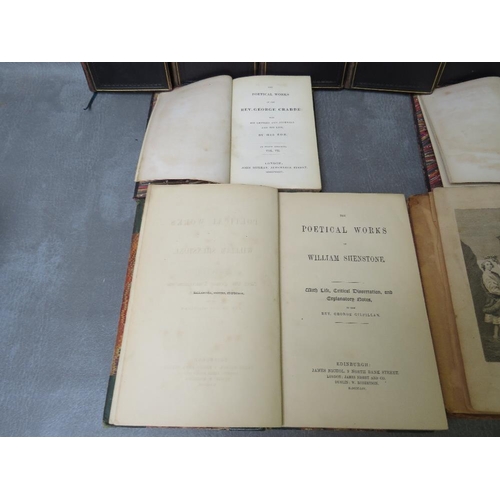 1 - 'LIFE & THE POEMS OF THE REV. GEORGE CRABBE', eight volume set published by John Murray 1834, togeth... 