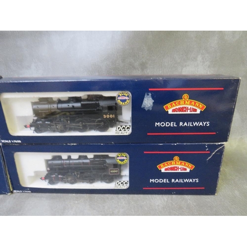 106 - FOUR BOXED OO GAUGE BACHMANN LOCOMOTIVES, to include 32-951 standard class 4MT 2-6-0, 32-357 4MT sta... 