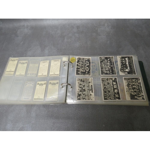 11 - A TRAY CONTAINING A LARGE COLLECTION OF CIGARTTE AND TEA CARDS, both loose and in albums, collection... 