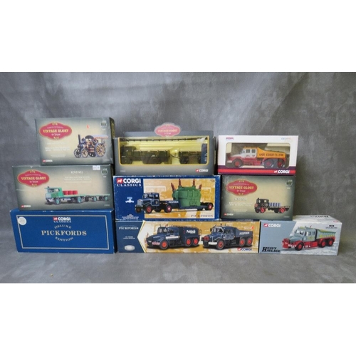 117 - NINE BOXED CORGI VEHICLES, to include 16703 Pickfords delux, 17904 Pickford Scammells, 16704 Pickfor... 