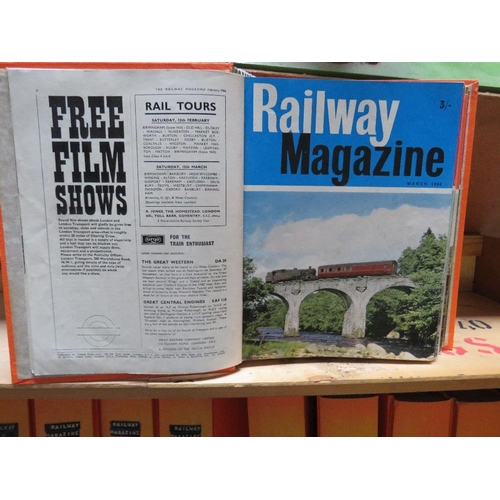 160 - A SHELF CONTAINING FIFTEEN FOLDERS FULL OF RAILWAY MAGAZINES, to include Railway World, Modern Railw... 