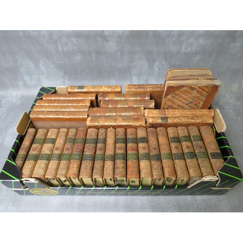 2 - A TRAY OF 32 ANTIQUARIAN POETRY BOOKS, to include Apollo Press late 18th ventury, Samuel Johnson. Co... 