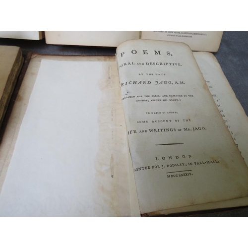 5 - FOUR ANTIQUARIAN VOLUMES - 'MIRACULOUS PROPERTIES AND PREDICTIONS OF EMINENT MEN...' 1821, A/F, poem... 