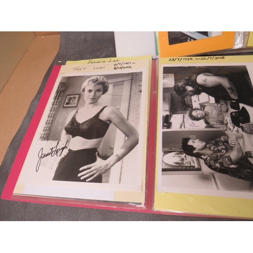 52 - SEVEN ALBUMS OF AUTOGRAPHED PHOTOGRAPHS, PROGRAMMES, CUTTINGS AND CARDS, autographs are of actors / ... 