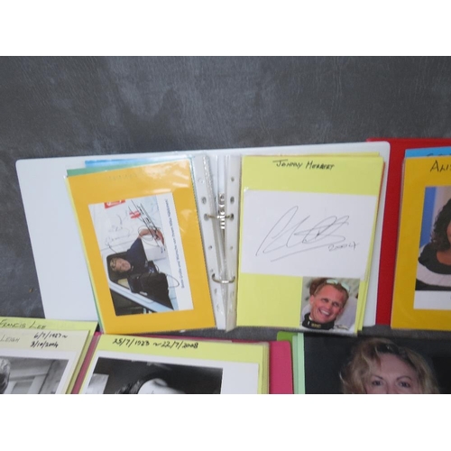 52 - SEVEN ALBUMS OF AUTOGRAPHED PHOTOGRAPHS, PROGRAMMES, CUTTINGS AND CARDS, autographs are of actors / ... 