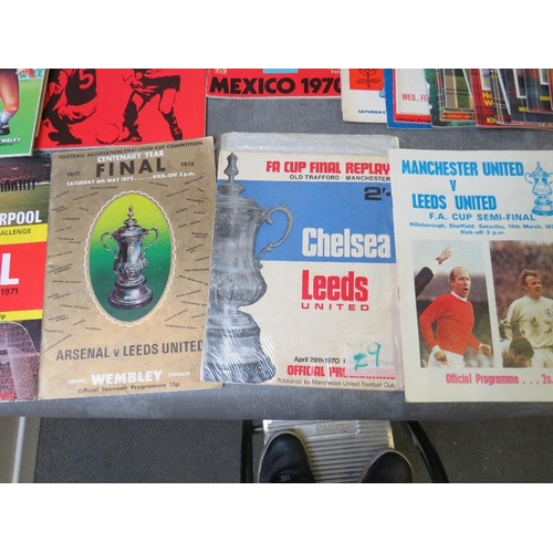 54 - A LARGE COLLECTION OF FOOTBALL PROGRAMMES, to include 1966, 67, 68, 69, 70, 71 and 72 FA Cup finals,... 