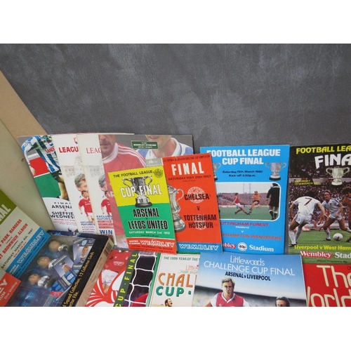 54 - A LARGE COLLECTION OF FOOTBALL PROGRAMMES, to include 1966, 67, 68, 69, 70, 71 and 72 FA Cup finals,... 