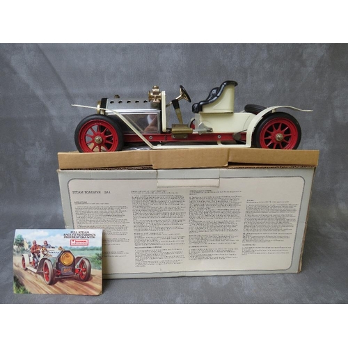 56 - A BOXED MAMOD STEAM ROADSTER SA1, with burner and instructions