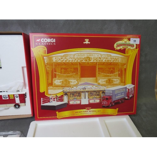 58 - CORGI CLASSIC 31012 THE SHOWMANS RANGE 'MICKEY KIELY BOXING SET', limited edition, with certificate