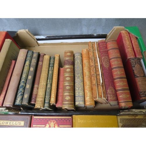 6 - A TRAY OF ANTIQUE BOOKS MAINLY POETRY / PLAYS, 19th and early 20th century (25)