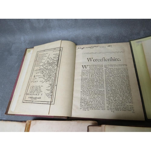 7 - FIVE TOPOGRAPHICAL BOOKS - 'A NEW DISPLAY OF THE BEAUTIES OF ENGLAND...' 2nd volume 3rd edition 1776... 