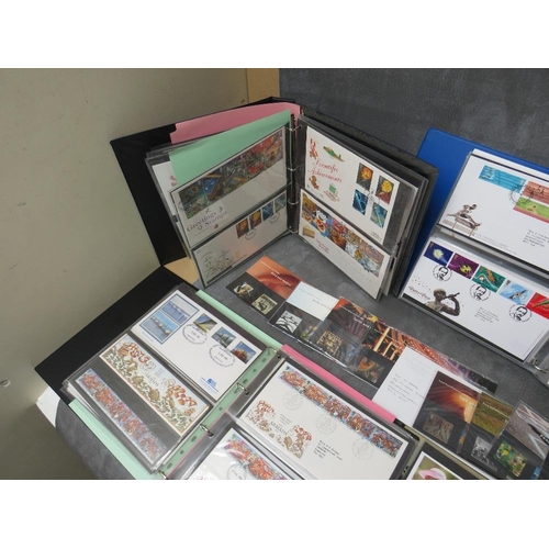 74 - SIX ALBUMS OF FIRST DAY COVERS, mainly 1980s / 1990s, together with a Royal Mail Millenium collectio... 