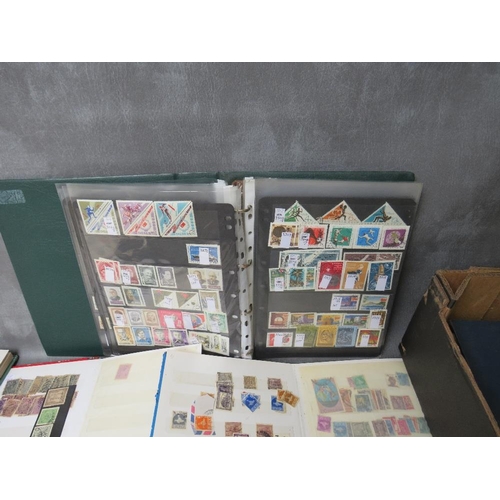 8 - THIRTEEN STAMP ALBUMS / STOCK BOOKS / FIRST DAY COVER ALBUMS, containing mainy Indian, Russian, Swis... 