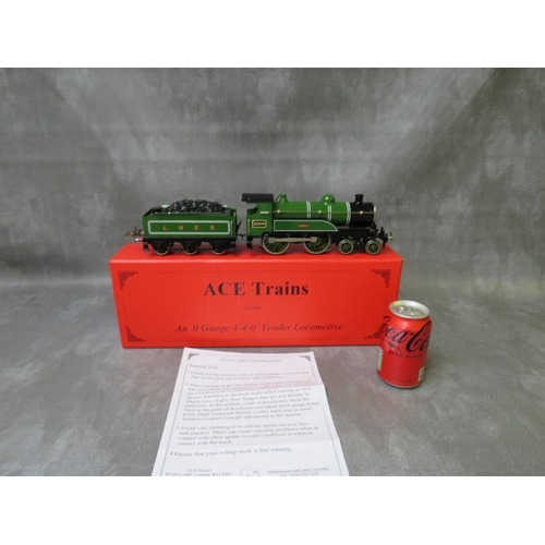 87 - A BOXED ACE TRAINS O GAUGE 3 RAIL TENDER LOCOMOTIVE 4-4-0, Ace E3 2006 celebration class