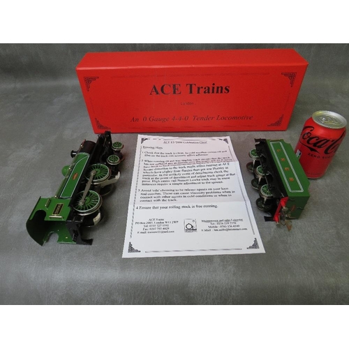 87 - A BOXED ACE TRAINS O GAUGE 3 RAIL TENDER LOCOMOTIVE 4-4-0, Ace E3 2006 celebration class