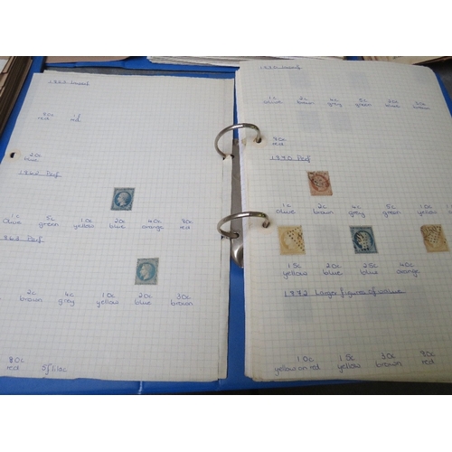 179 - FIVE WORLD STAMP ALBUMS, containing many stamps from the 1800's, some as early as the 1850s and 1860... 